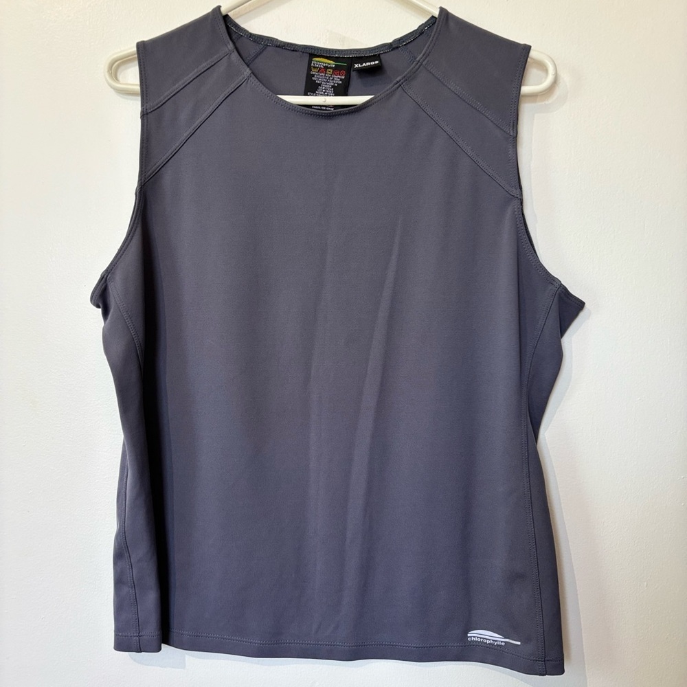 🎉4/30$🎉 Chlorophylle Vintage Grey Active Tank Top - Size XL